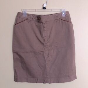 EC Ralph Lauren Khaki Tan Pencil Skirt Sz. 16